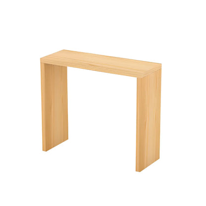Table de bar rectangulaire scandinave en bois massif, 4 places