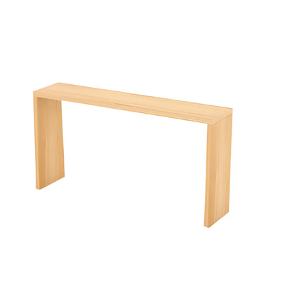 Table de bar rectangulaire scandinave en bois massif, 4 places