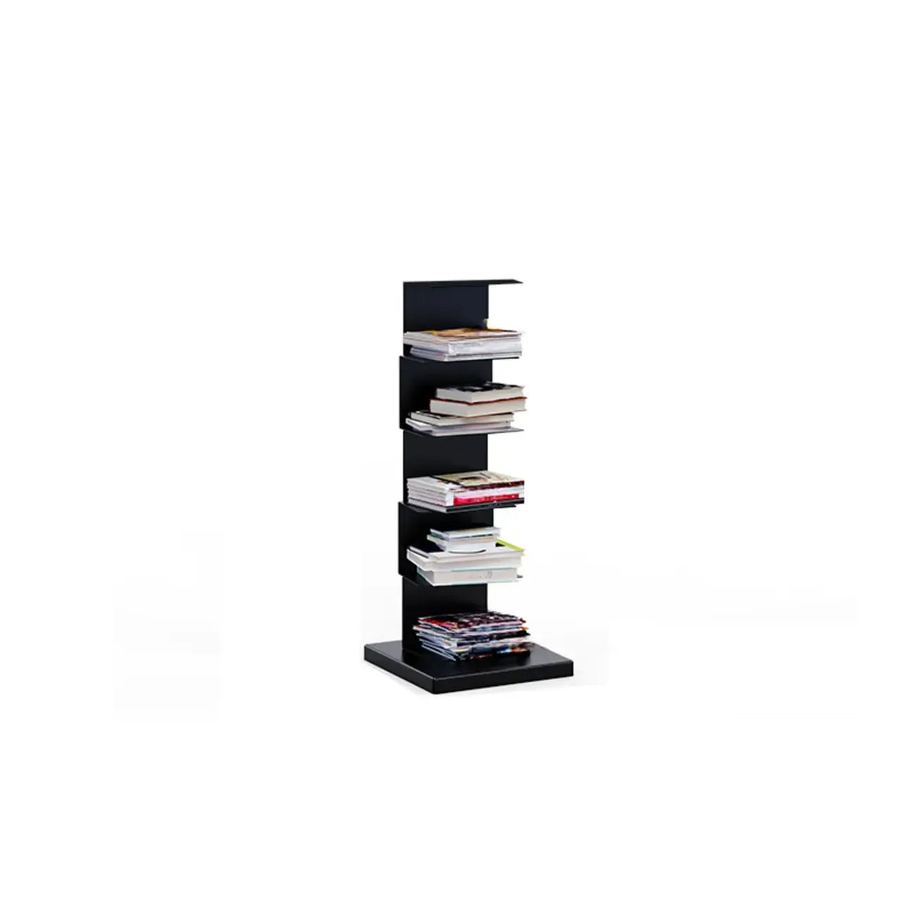 Bibliothèque étagère rectangulaire verticale simple en métal