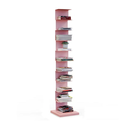 Bibliothèque étagère rectangulaire verticale simple en métal