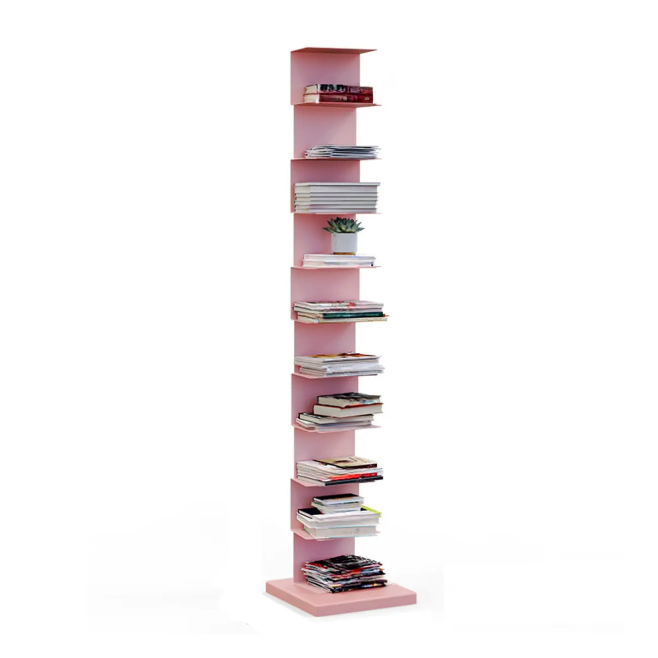 Bibliothèque étagère rectangulaire verticale simple en métal