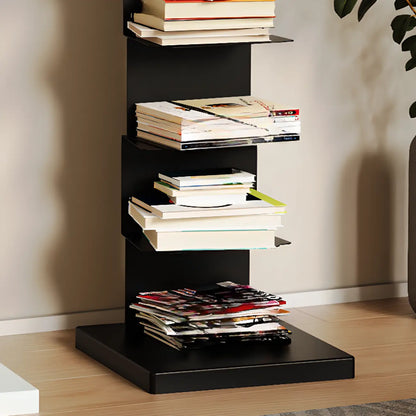 Bibliothèque étagère rectangulaire verticale simple en métal