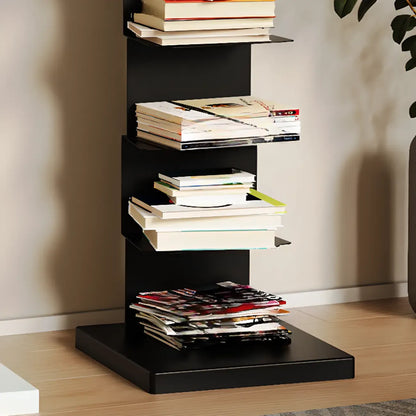 Bibliothèque étagère rectangulaire verticale simple en métal