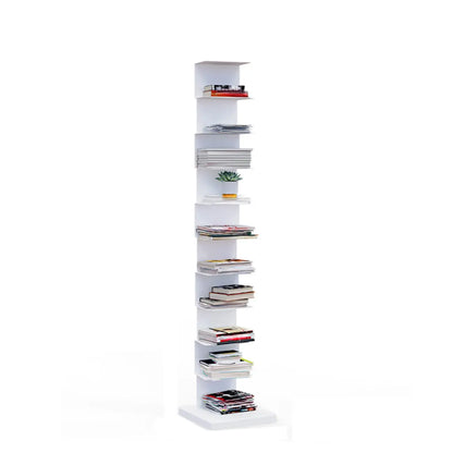 Bibliothèque étagère rectangulaire verticale simple en métal