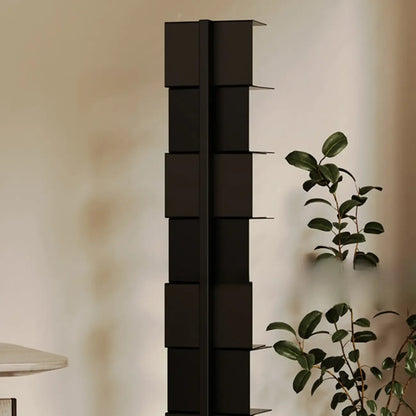 Bibliothèque étagère rectangulaire verticale simple en métal