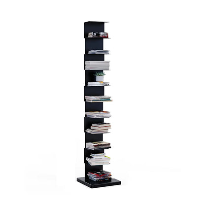 Bibliothèque étagère rectangulaire verticale simple en métal