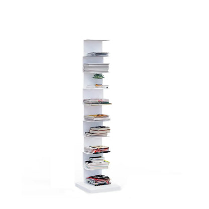Bibliothèque étagère rectangulaire verticale simple en métal