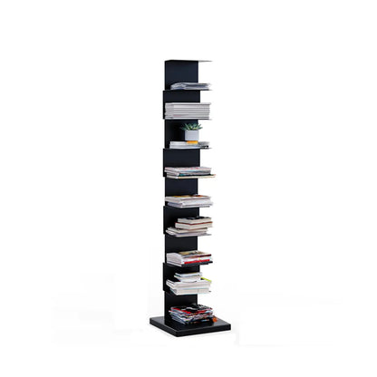 Bibliothèque étagère rectangulaire verticale simple en métal