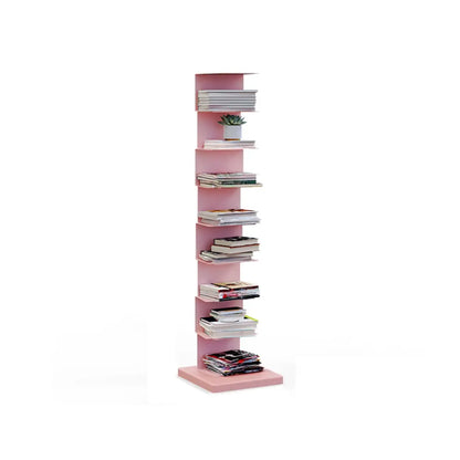Bibliothèque étagère rectangulaire verticale simple en métal