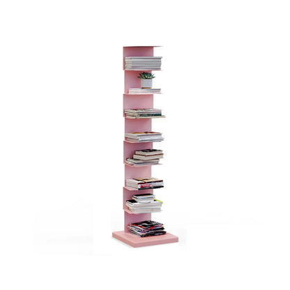 Bibliothèque étagère rectangulaire verticale simple en métal
