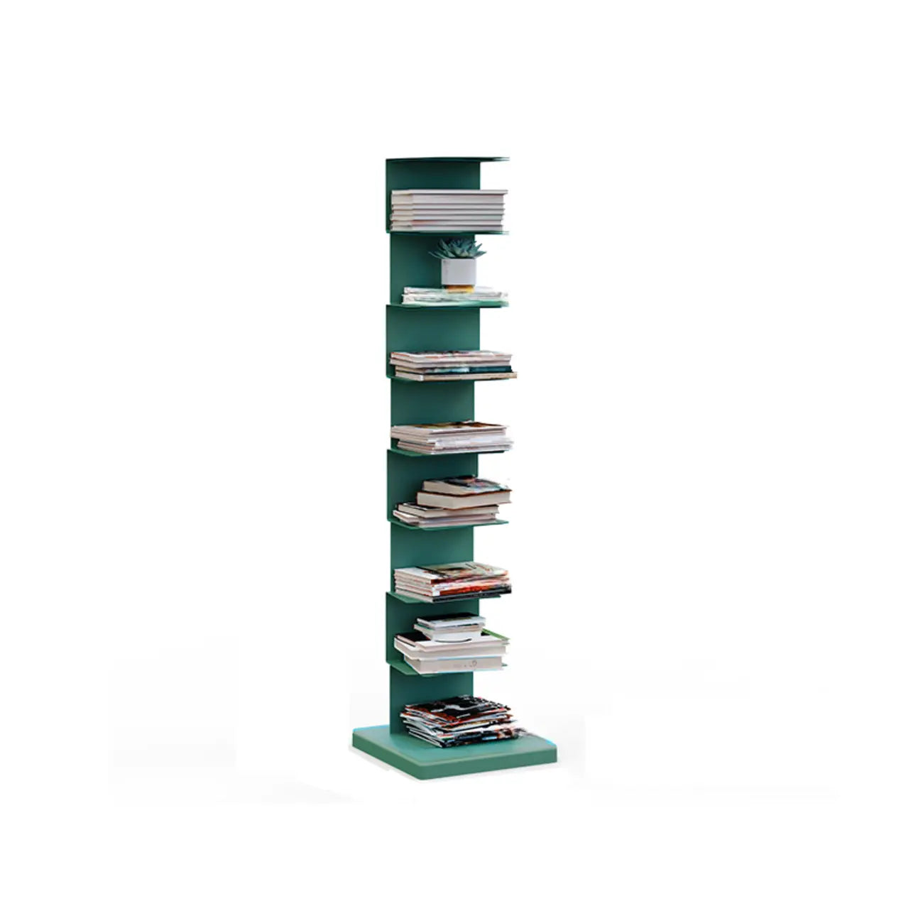 Bibliothèque étagère rectangulaire verticale simple en métal