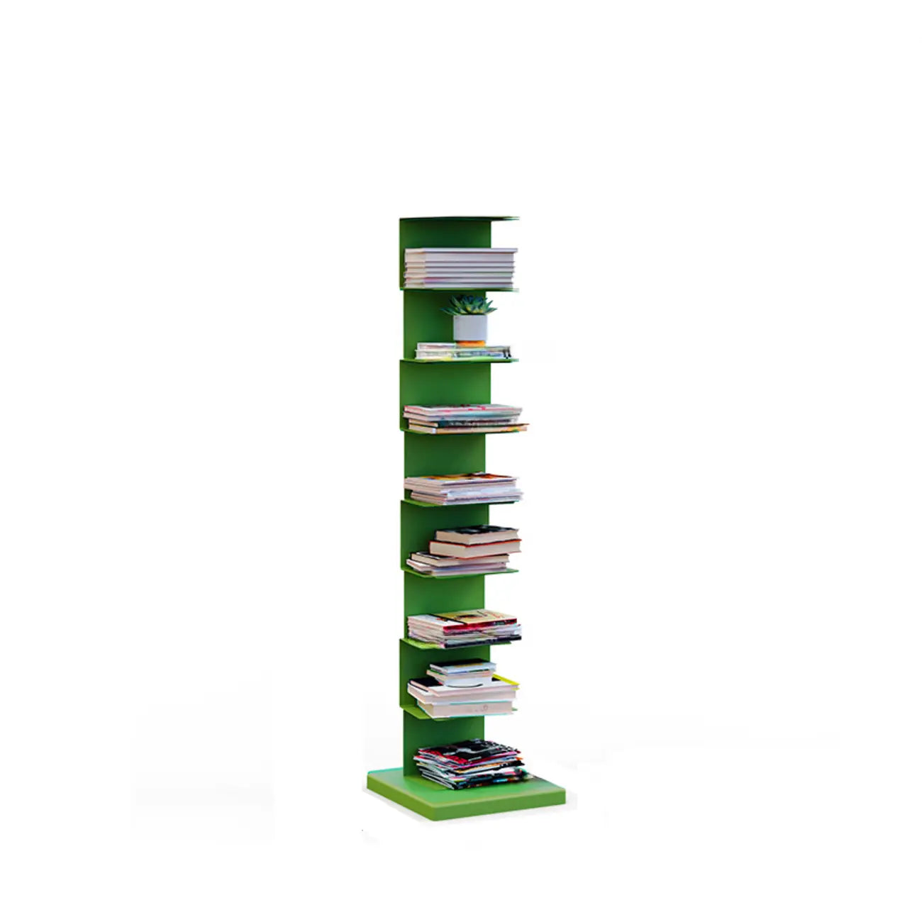 Bibliothèque étagère rectangulaire verticale simple en métal
