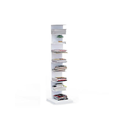 Bibliothèque étagère rectangulaire verticale simple en métal