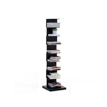 Bibliothèque étagère rectangulaire verticale simple en métal