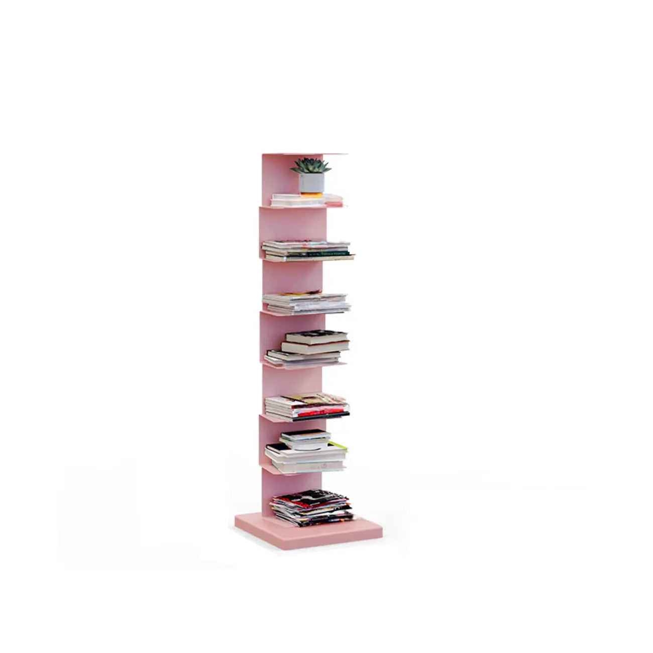 Bibliothèque étagère rectangulaire verticale simple en métal