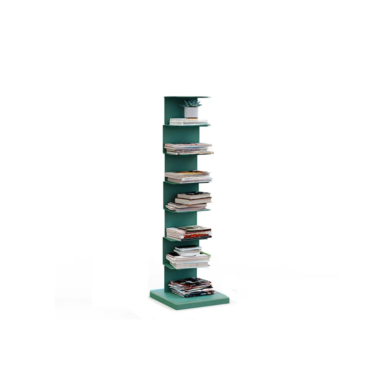 Bibliothèque étagère rectangulaire verticale simple en métal