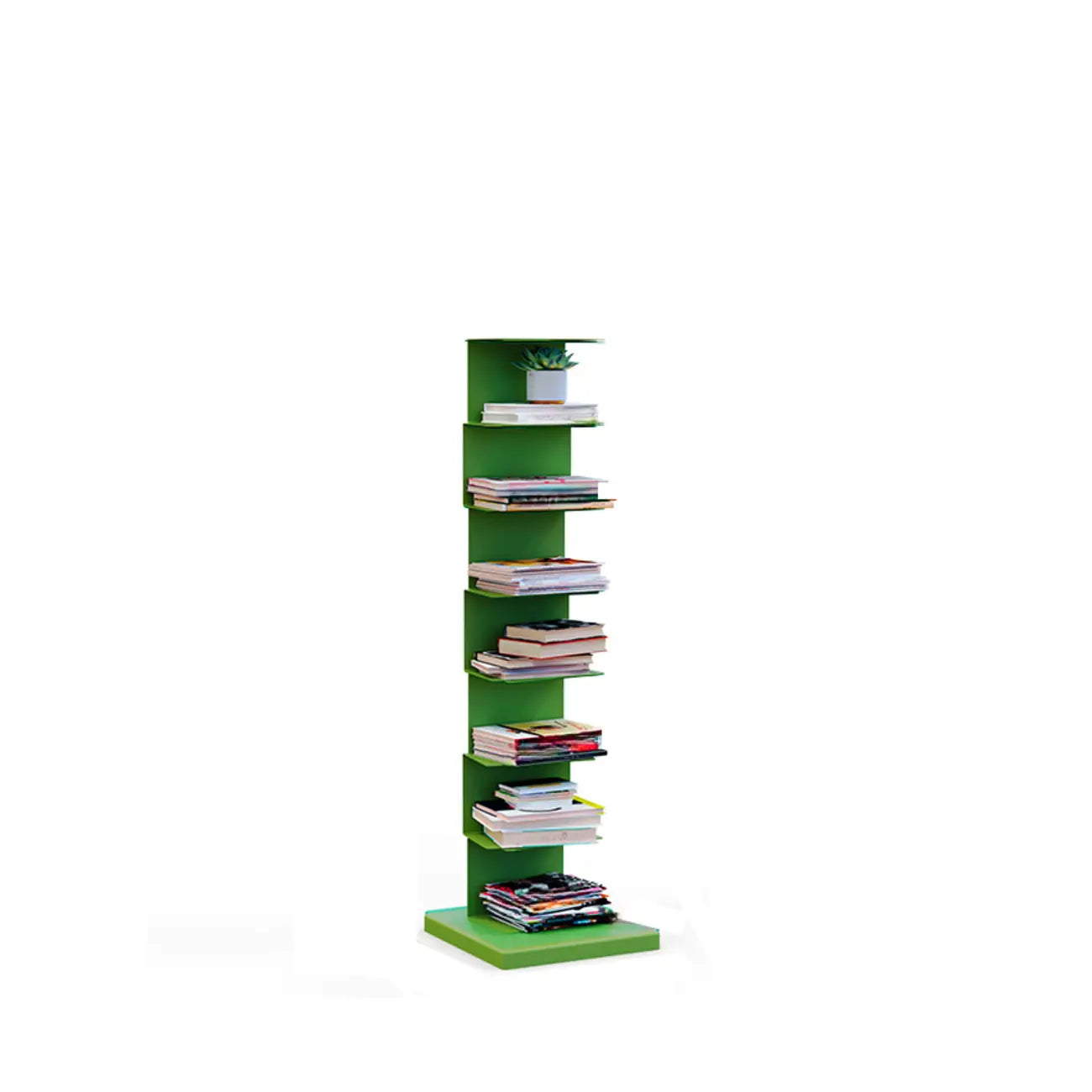 Bibliothèque étagère rectangulaire verticale simple en métal