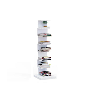 Bibliothèque étagère rectangulaire verticale simple en métal