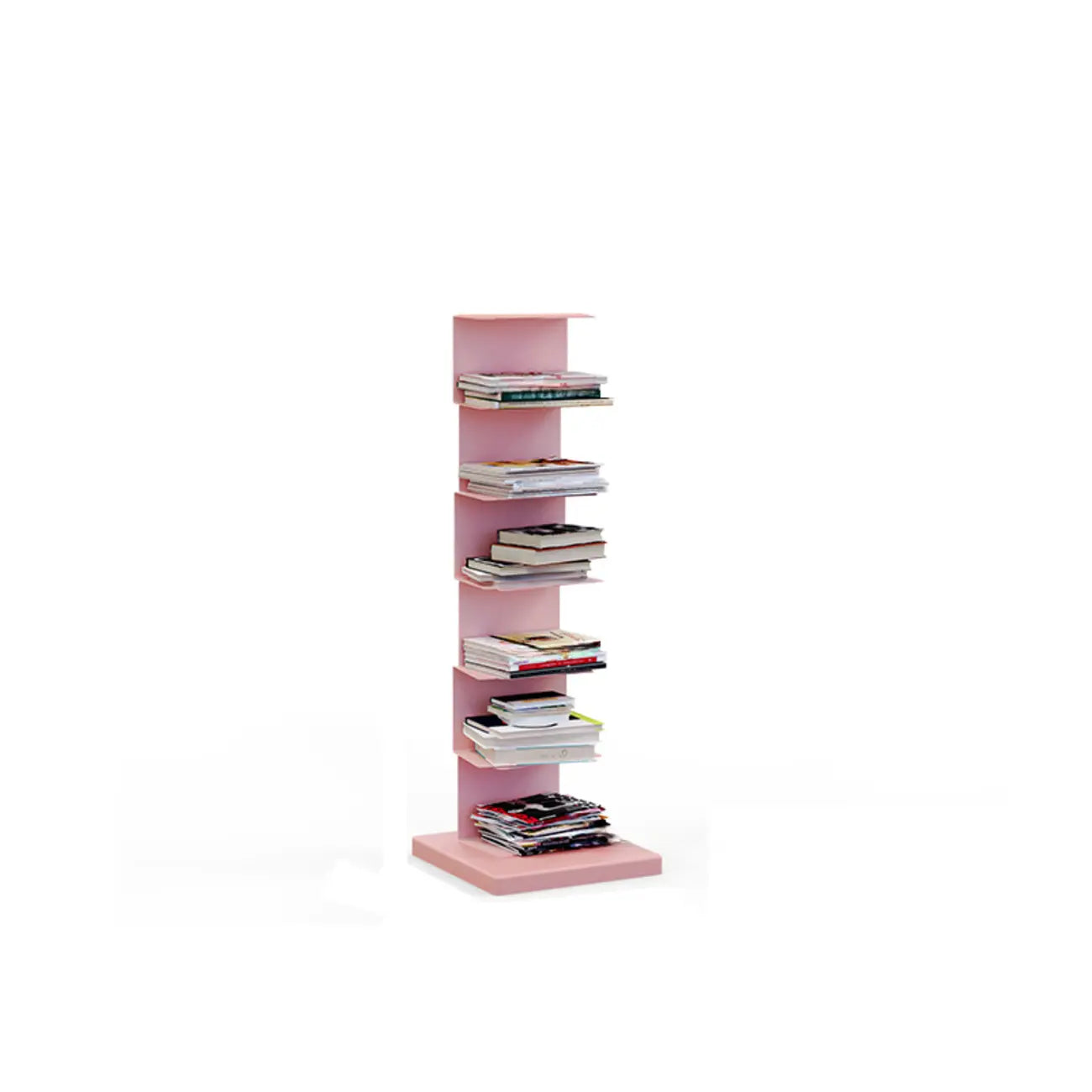 Bibliothèque étagère rectangulaire verticale simple en métal