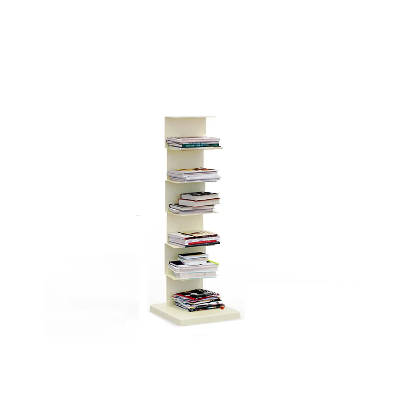 Bibliothèque étagère rectangulaire verticale simple en métal