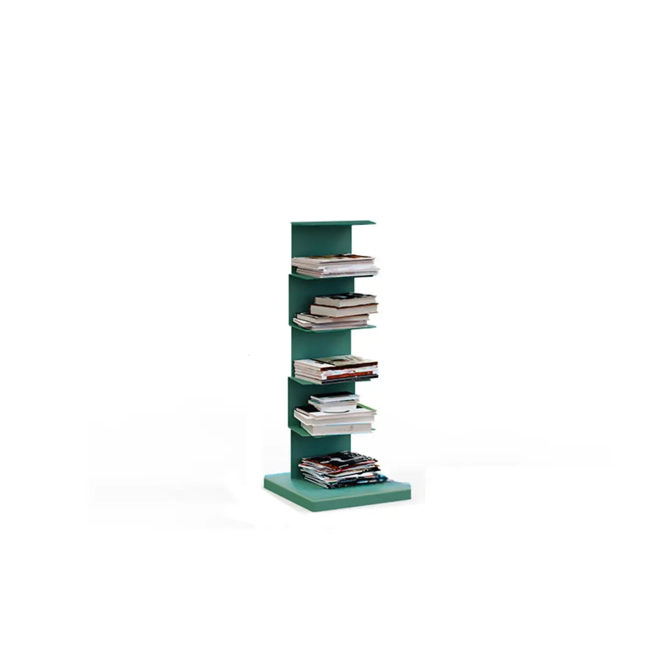 Bibliothèque étagère rectangulaire verticale simple en métal