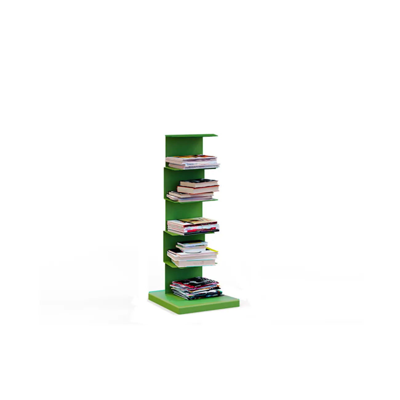 Bibliothèque étagère rectangulaire verticale simple en métal