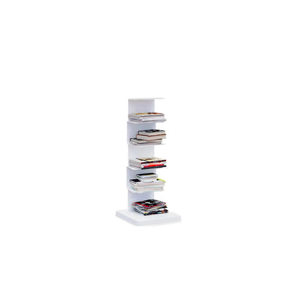 Bibliothèque étagère rectangulaire verticale simple en métal