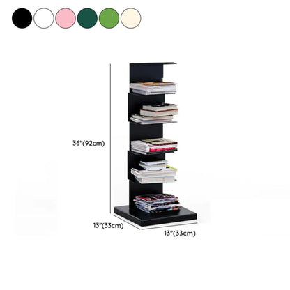 Bibliothèque étagère rectangulaire verticale simple en métal