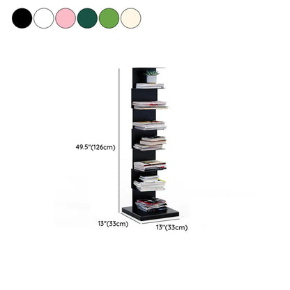 Bibliothèque étagère rectangulaire verticale simple en métal