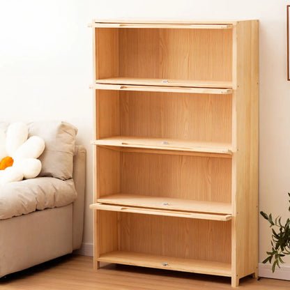 Bibliothèque/étagère ouverte à 5 niveaux en bois massif