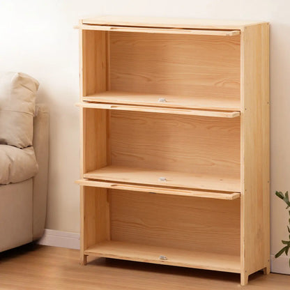 Bibliothèque/étagère ouverte à 5 niveaux en bois massif