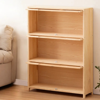 Bibliothèque/étagère ouverte à 5 niveaux en bois massif