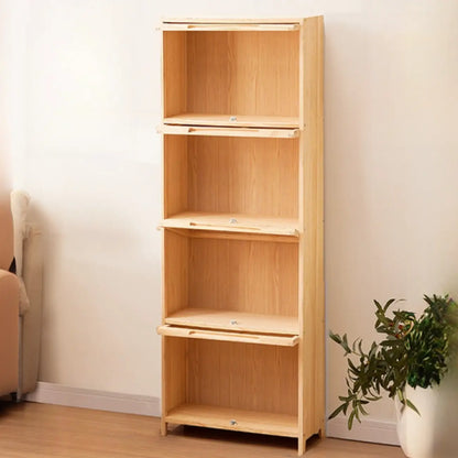 Bibliothèque/étagère ouverte à 5 niveaux en bois massif