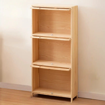 Bibliothèque/étagère ouverte à 5 niveaux en bois massif