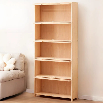 Bibliothèque/étagère ouverte à 5 niveaux en bois massif