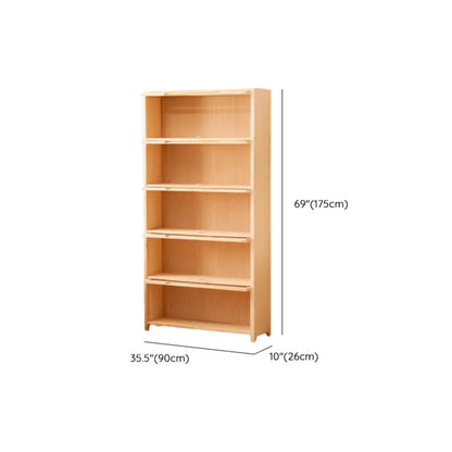 Bibliothèque/étagère ouverte à 5 niveaux en bois massif