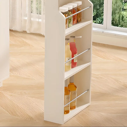 Tables de bar modernes en bois d'ardoise blanche de forme libre avec rangement