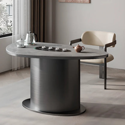 Chaise de salle à manger moderne avec accoudoirs en similicuir et pieds en alliage