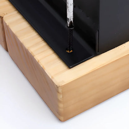 Tables de bar à tréteaux en bois et fer naturel de style campagnard français