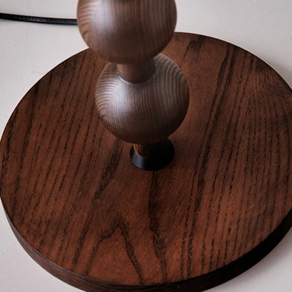 Lampadaire moderne à structure en bois, 63 pouces, à brancher, pour salon