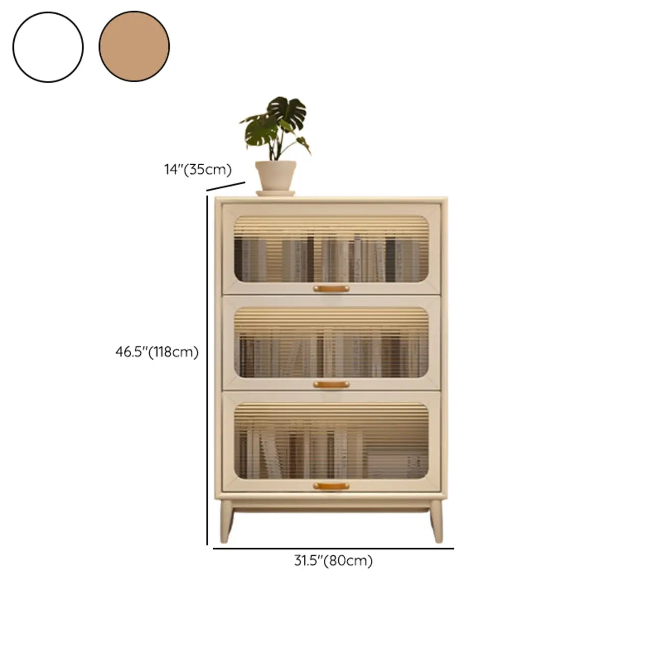 Bibliothèque à cinq niveaux avec portes vitrées et armoire, en bois massif couleur noyer brun