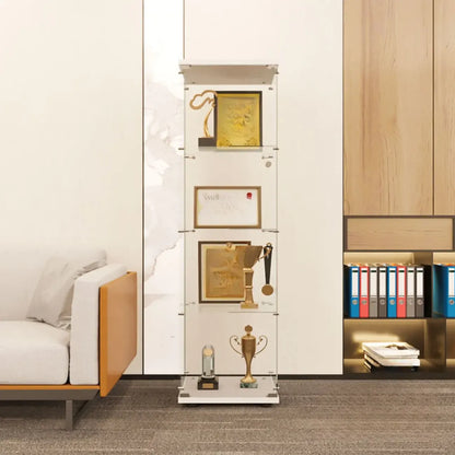 Étagère réglable noire, vitrine de rangement ouverte