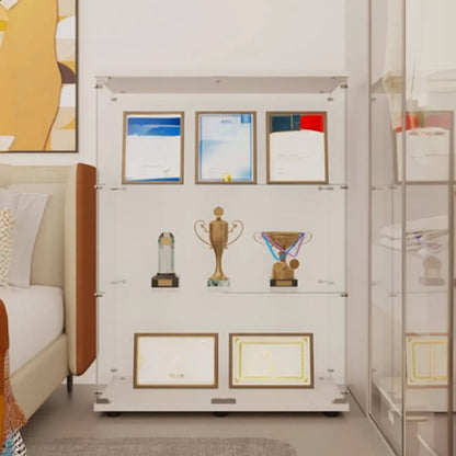 Étagère réglable noire, vitrine de rangement ouverte