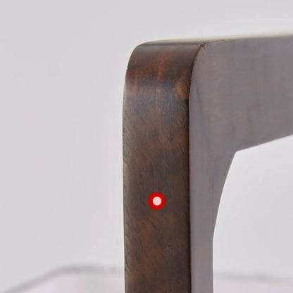 Lampadaire torche vintage en bois avec LED et abat-jour en tissu