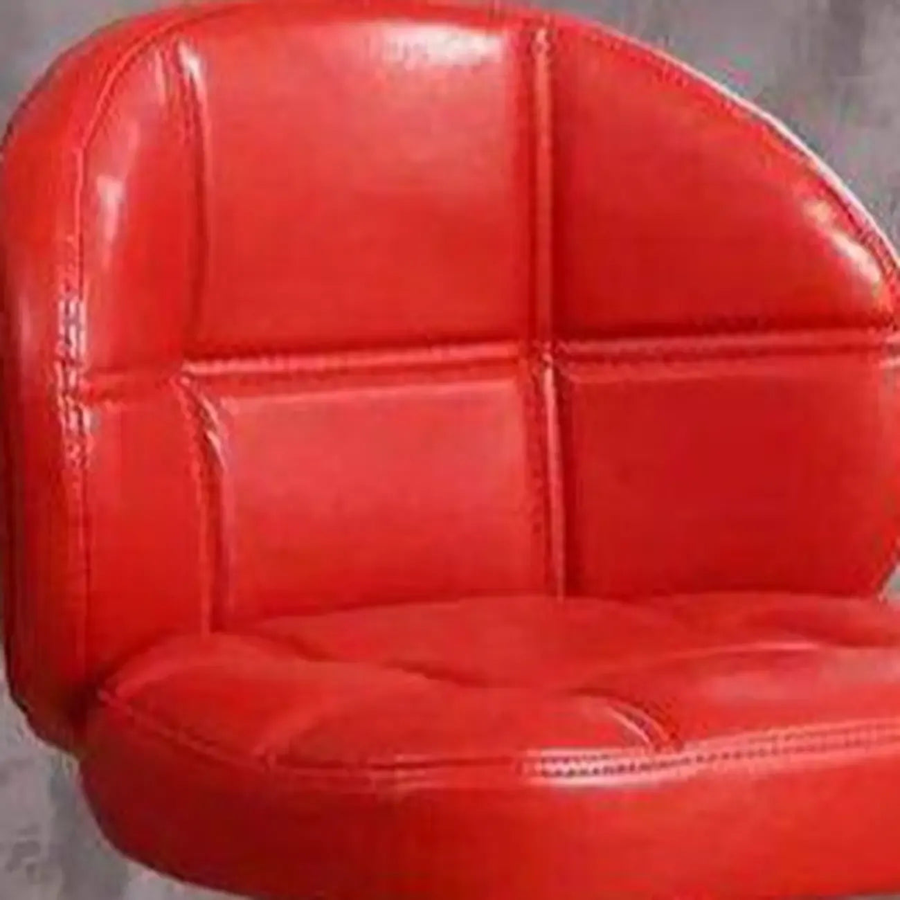 Tabouret de bar pivotant et réglable en cuir contemporain