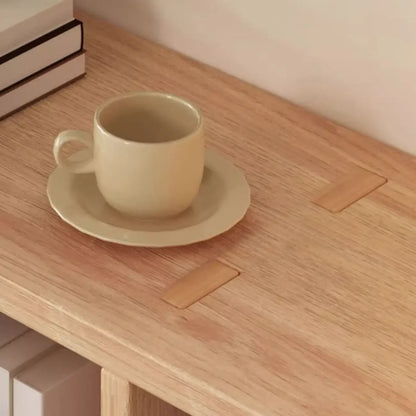 Étagères minimalistes horizontales en bois, style cube de rangement