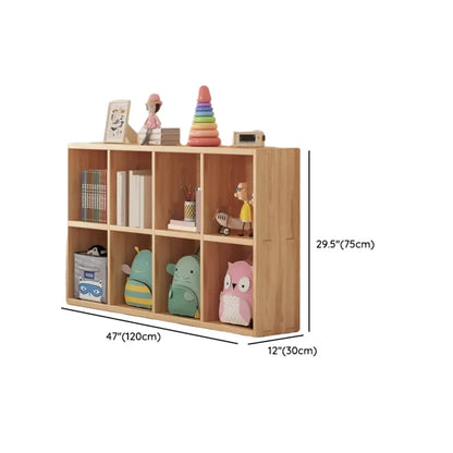 Étagères minimalistes horizontales en bois, style cube de rangement