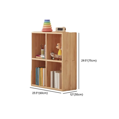 Étagères minimalistes horizontales en bois, style cube de rangement