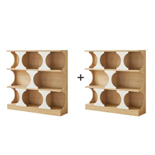 Vitrine moderne Cubitac en bois avec étagères