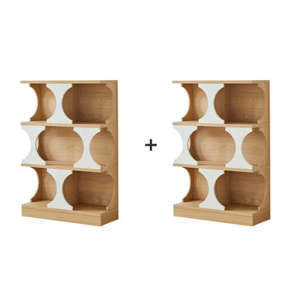 Vitrine moderne Cubitac en bois avec étagères